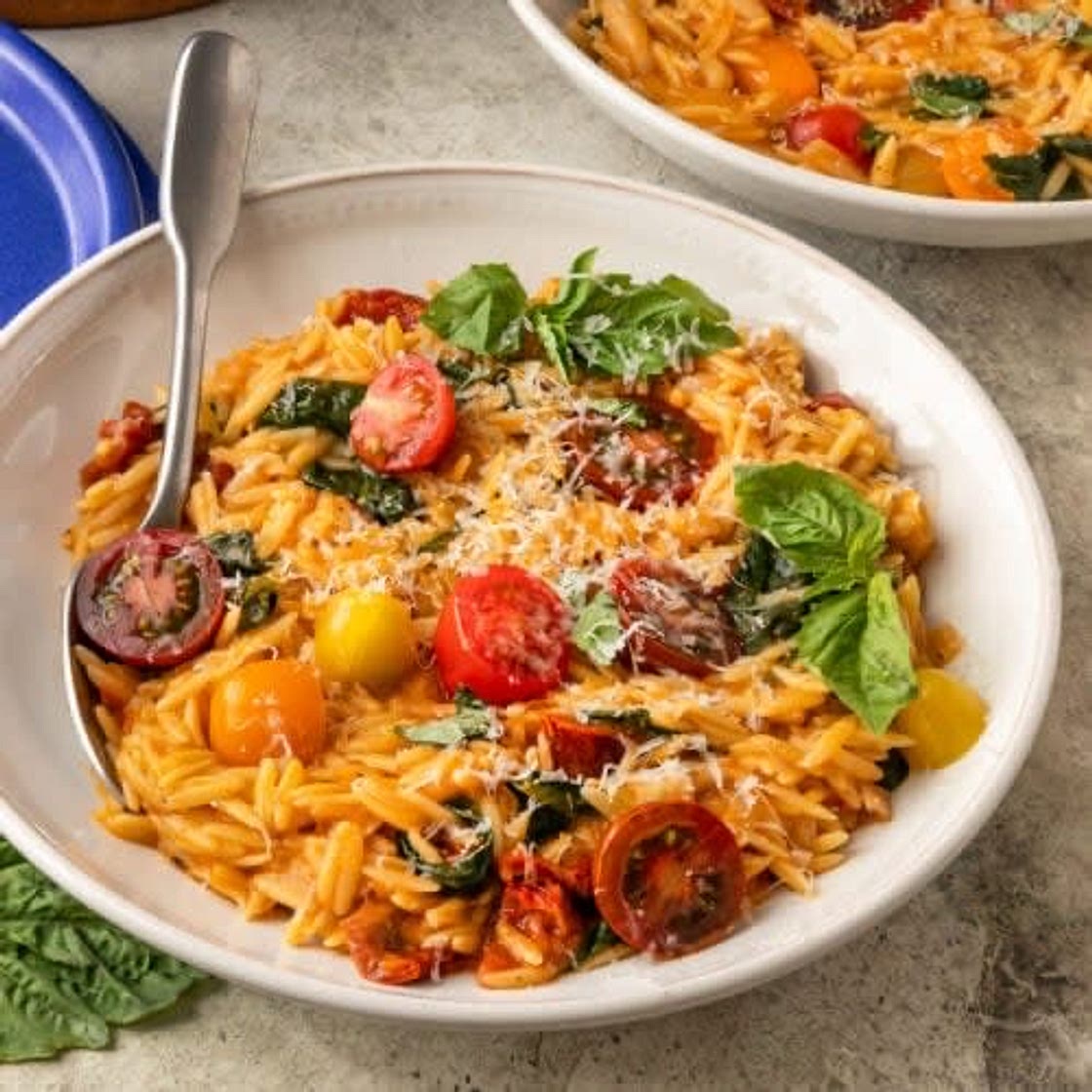 Creamy Tuscan Orzo