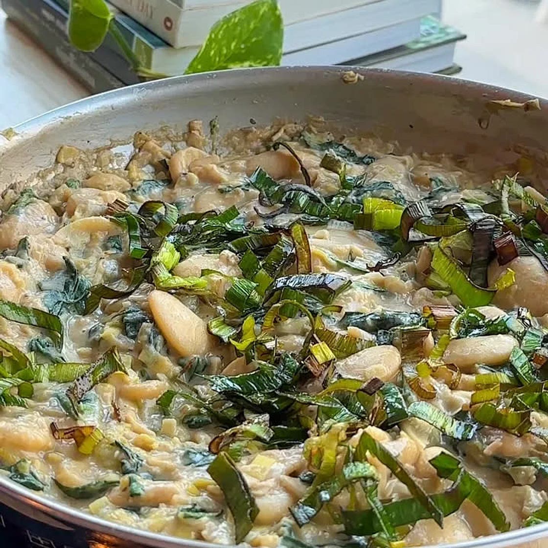 Creamy Leek-y Butterbeans
