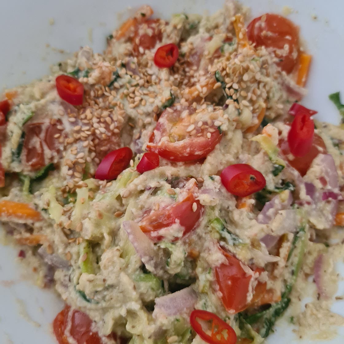 Mushroom Pesto Zoodle (Salad)