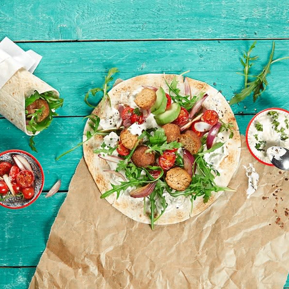 Falafel-Wraps