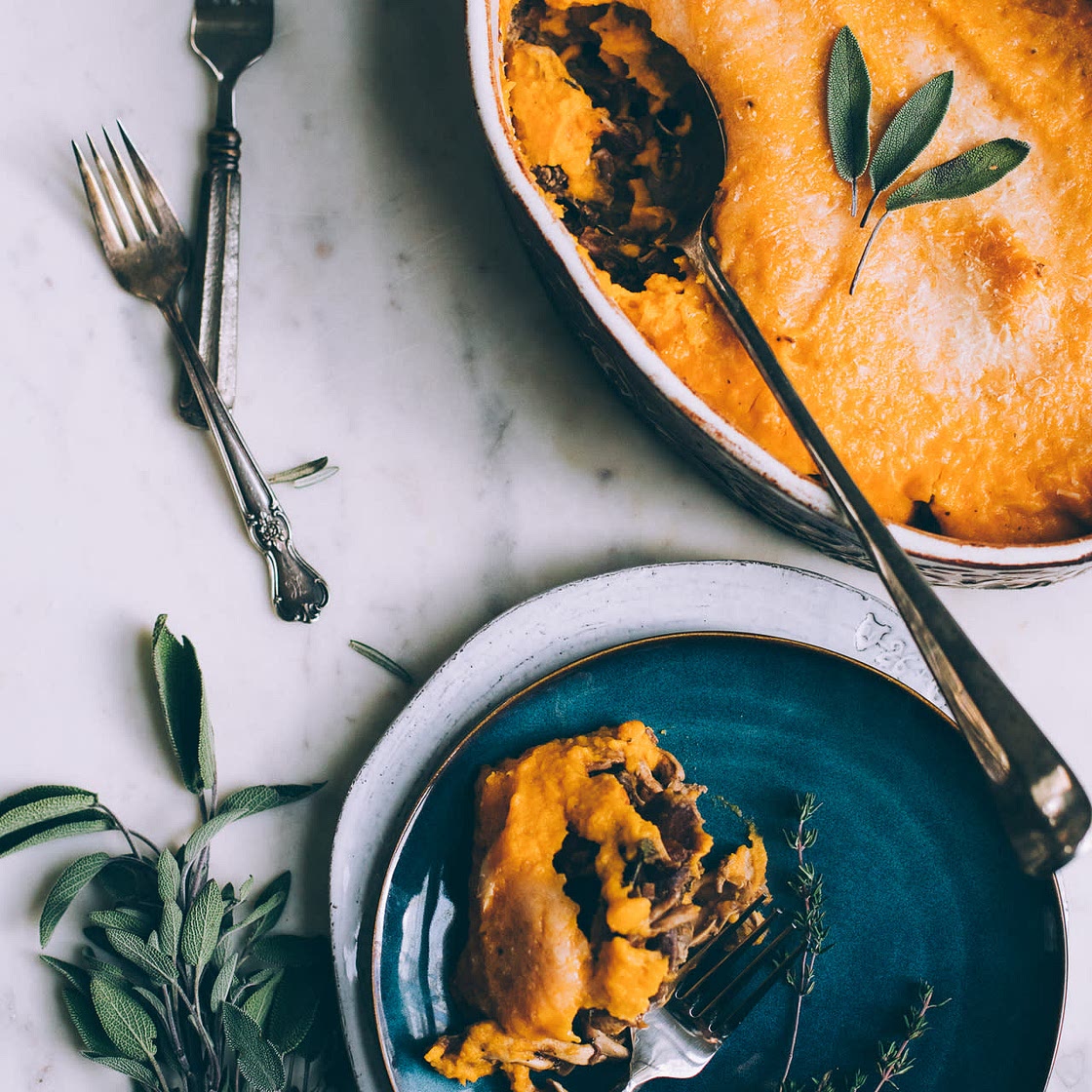 One-Pot Lentil Shepherd's Pie with Butternut Squash