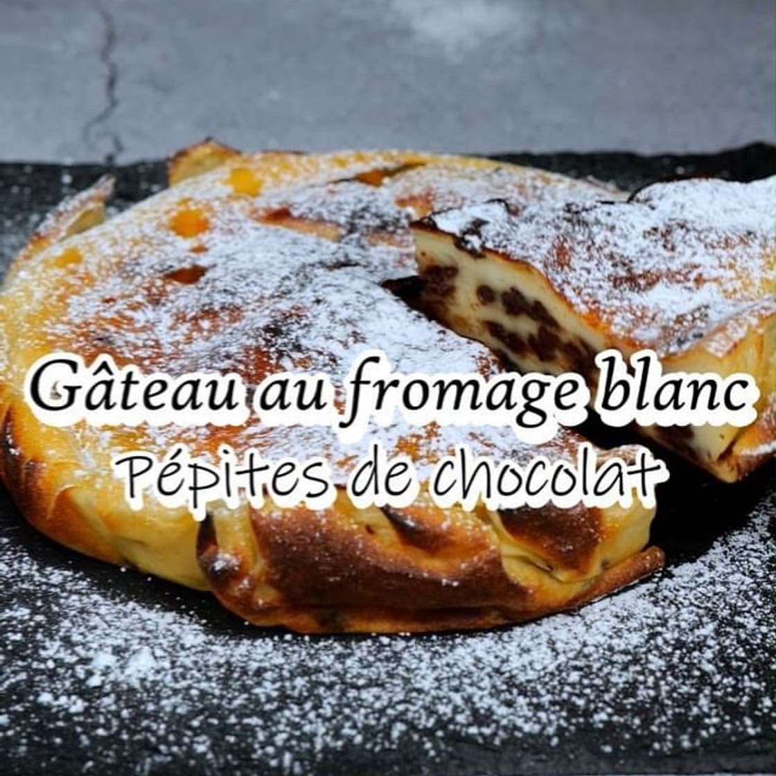 Gâteau au Fromage Blanc et Pépites de Chocolat 🍫