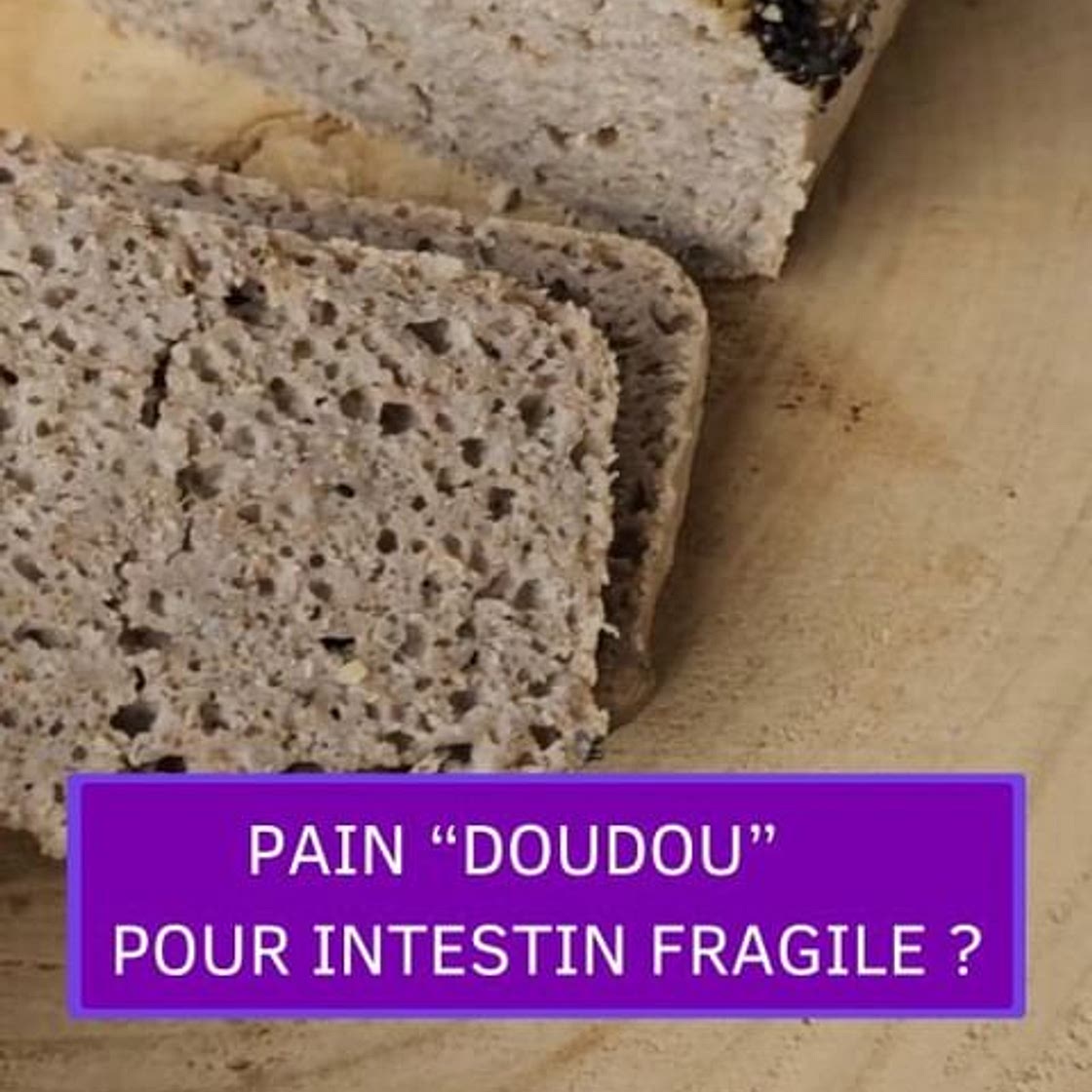 pain anti-inflammatoire (!) sans gluten (!) avec PEU d'ingrédients !