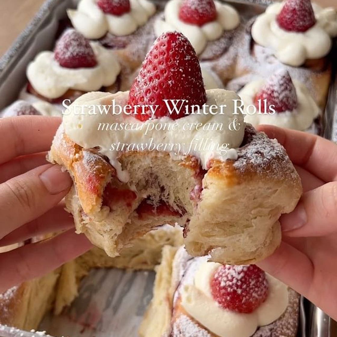 Strawberry Winter Rolls 
