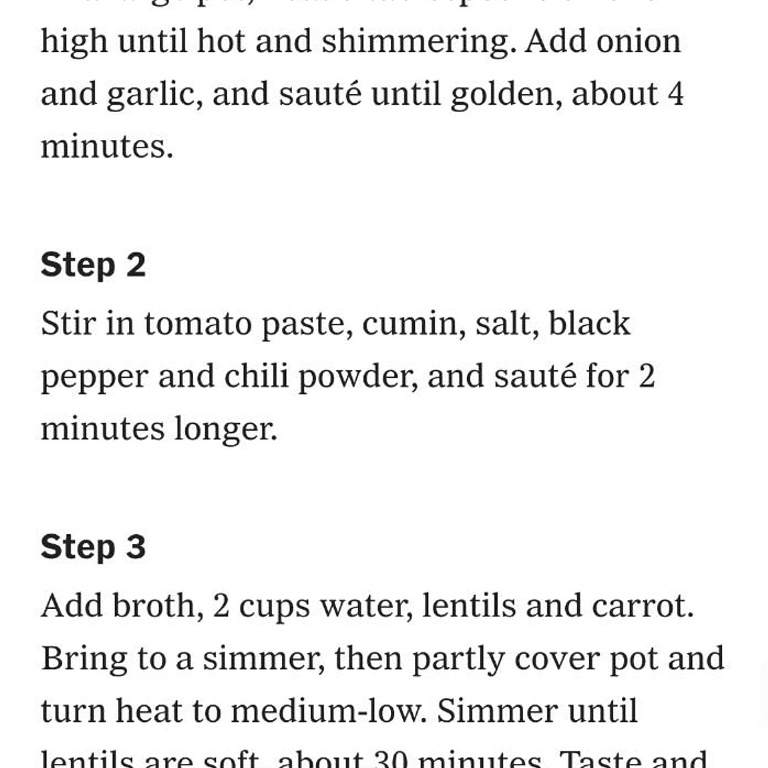 Red Lentil Soup