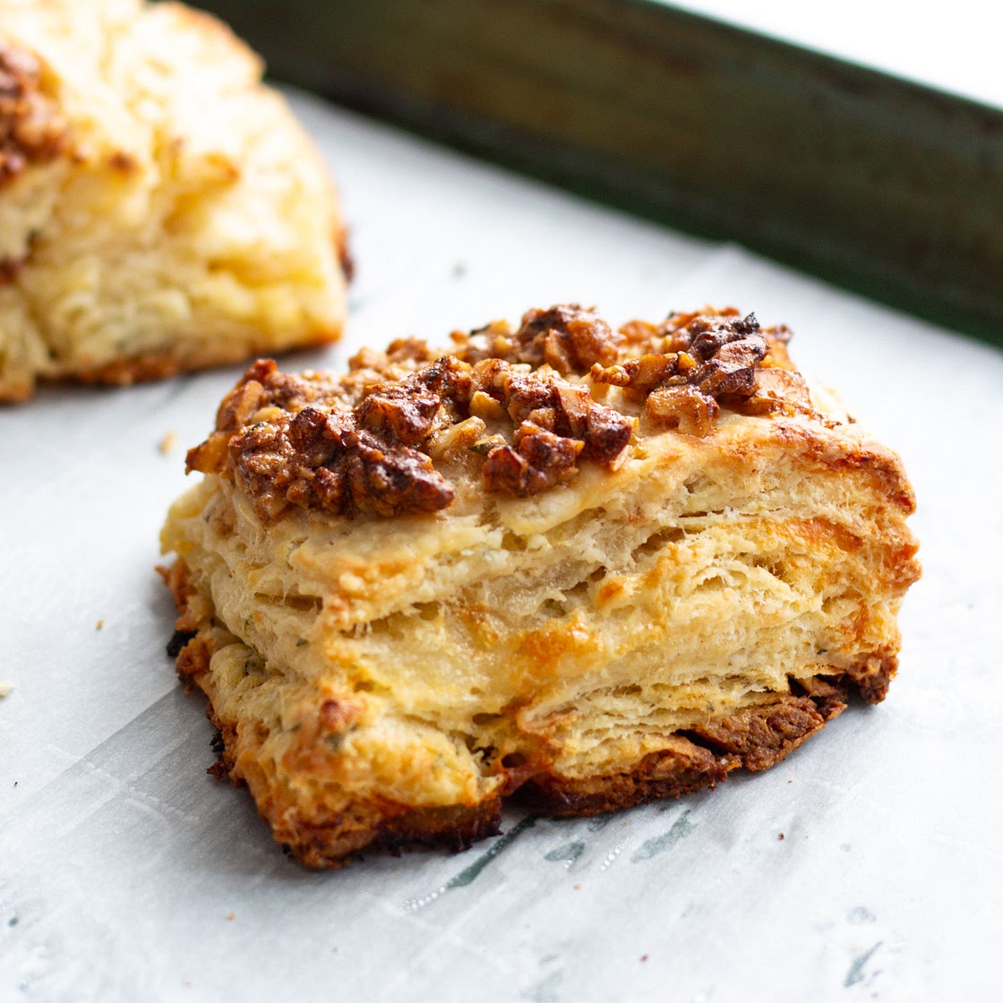 Roasted Pear & Camembert Biscuits