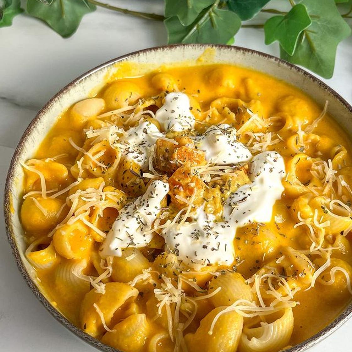 PÂTES À LA BUTTERNUT RÔTIE & BURRATA 🍝