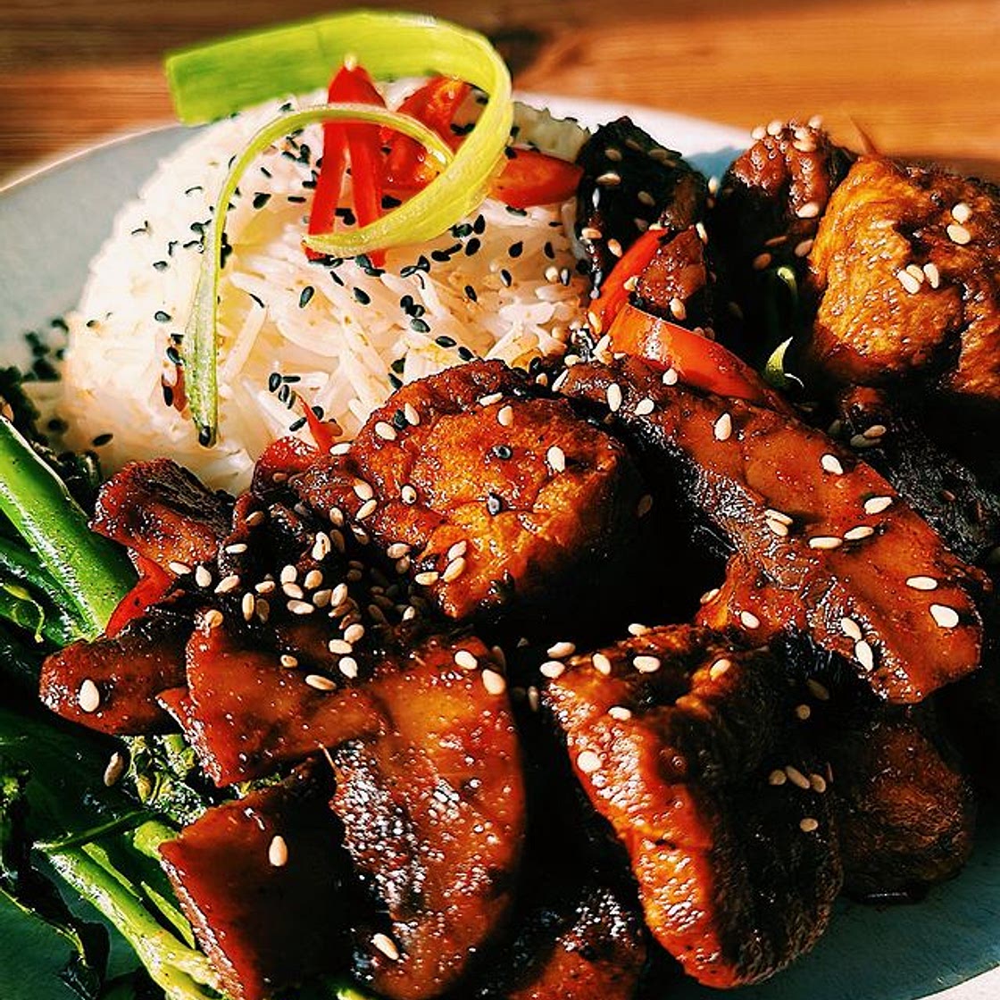 TERIYAKI TOFU MUSHROOM STIR FRY