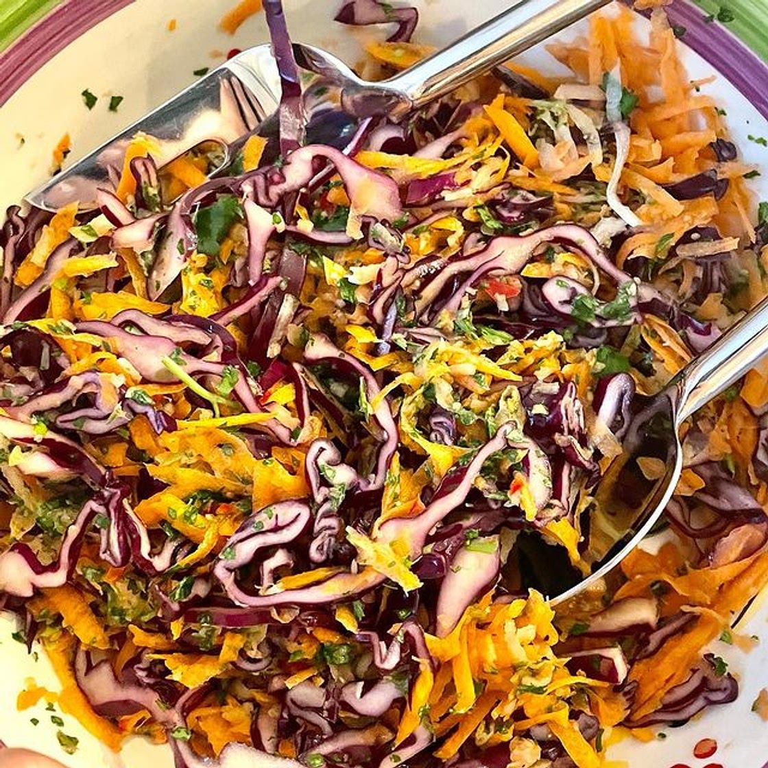 Thai style coleslaw