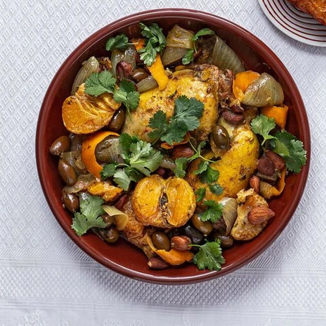 Tajine de poulet aux mandarines