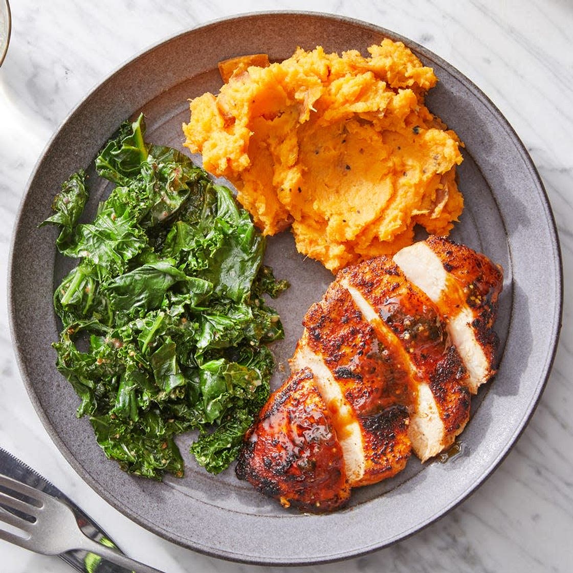 Seared Chicken & Spicy Maple Sauce