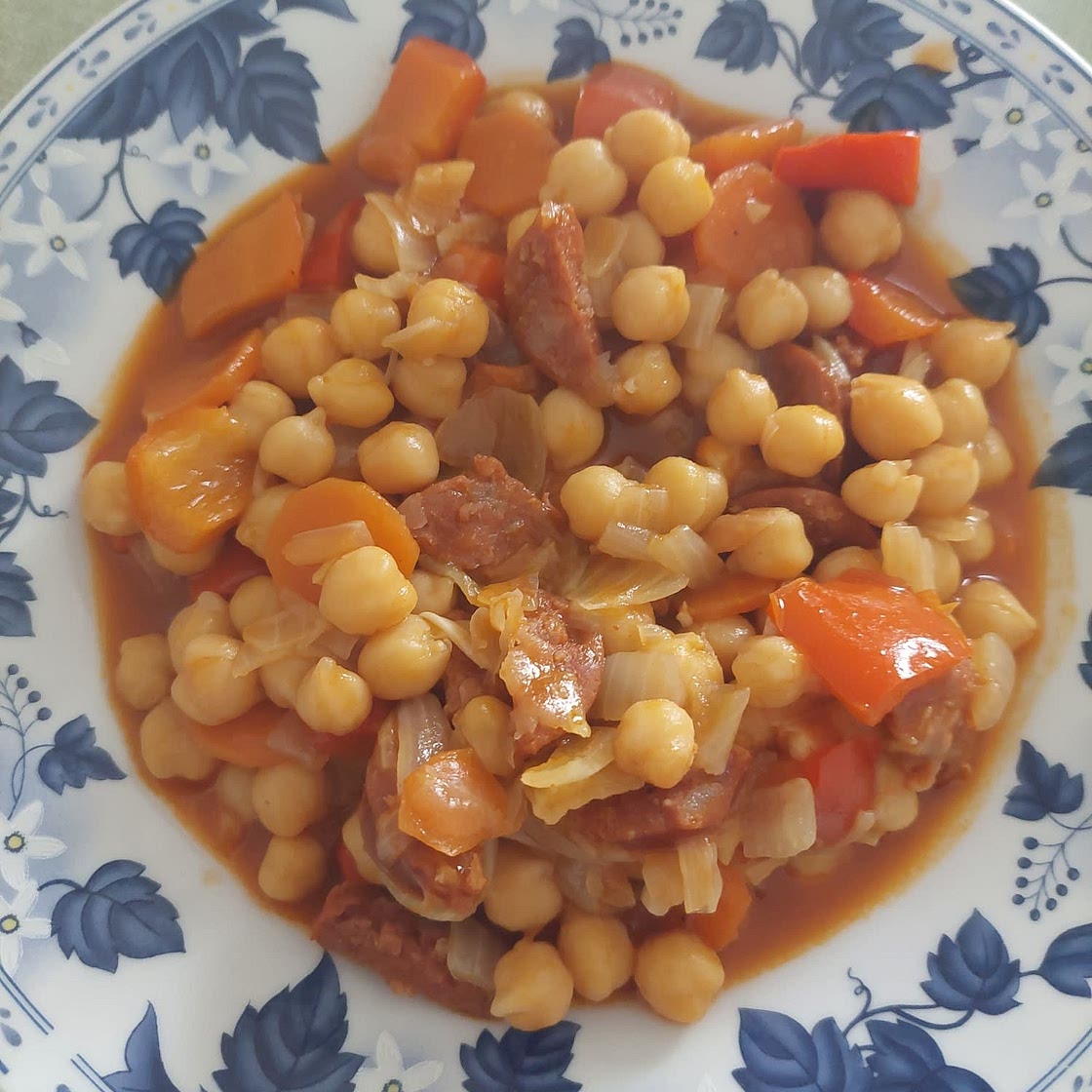 Receta de garbanzos con chorizo