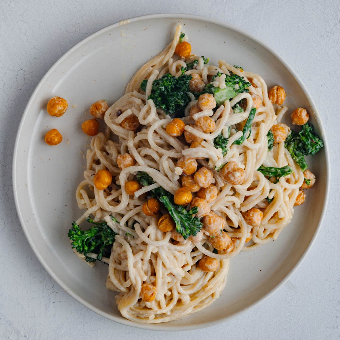 Easy Pasta with Tahini Sauce