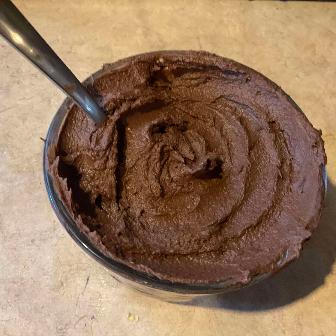 2 ingredient, Low carb, chocolate pudding.
