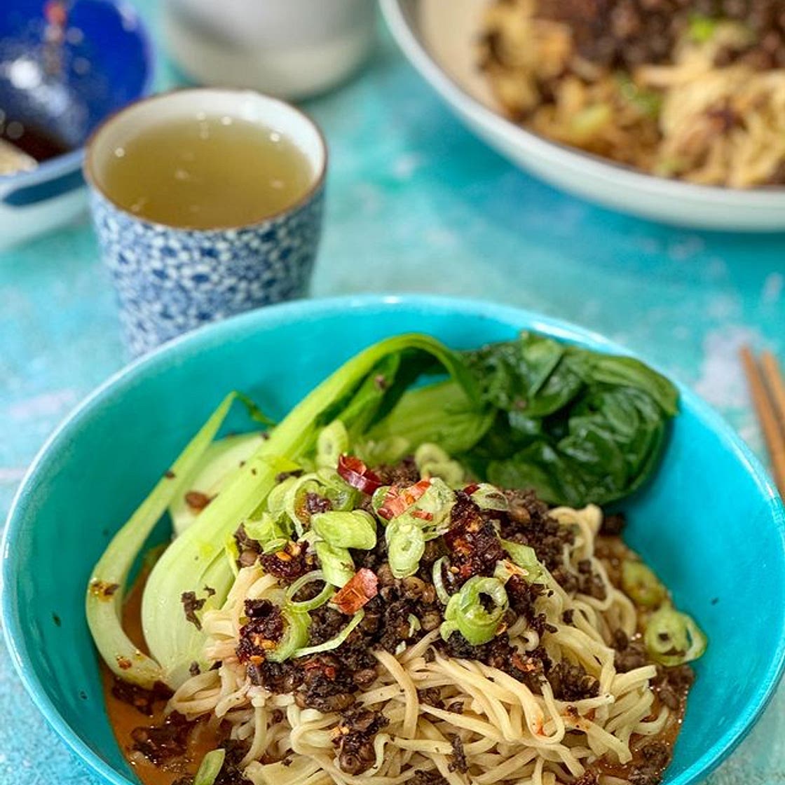 Vegan Dan Dan Noodles - Recipe below - These are just so divine.