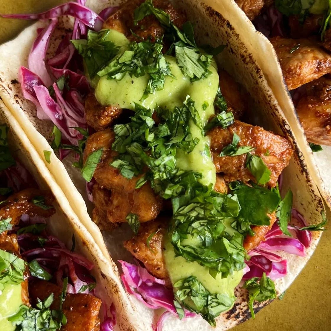 Chicken Tacos With Avocado Salsa