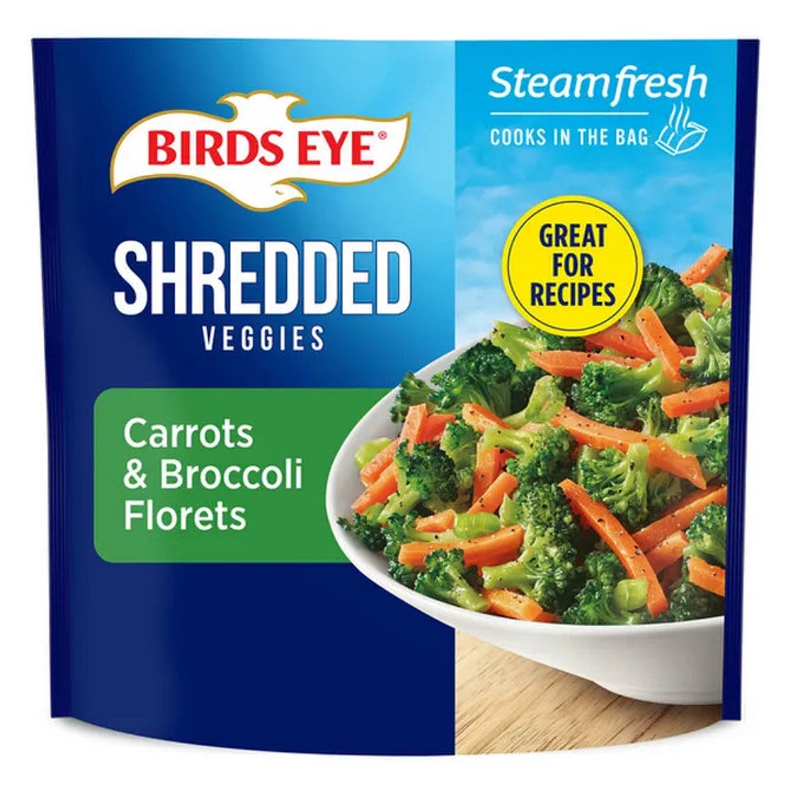 steamed broccoli and carrots