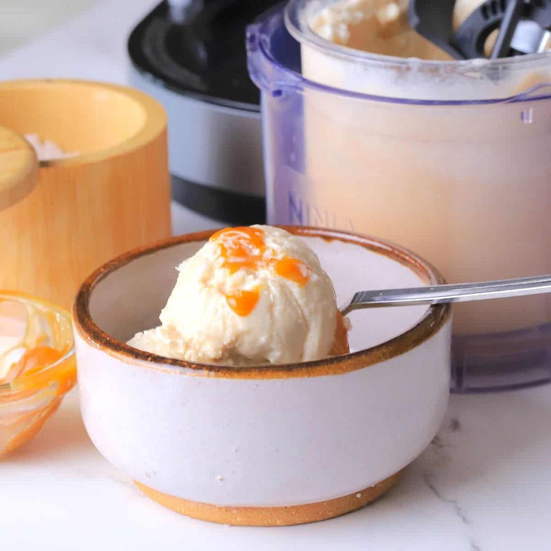 Sugar Free Salted Caramel Ice Cream (Ninja Creami)