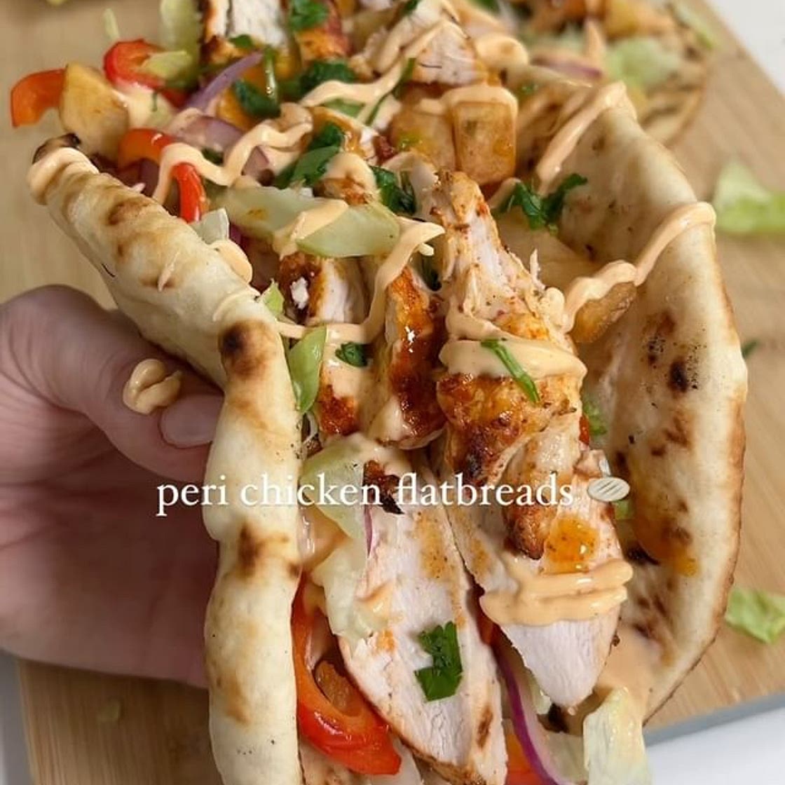 Peri Chicken Flatbreads