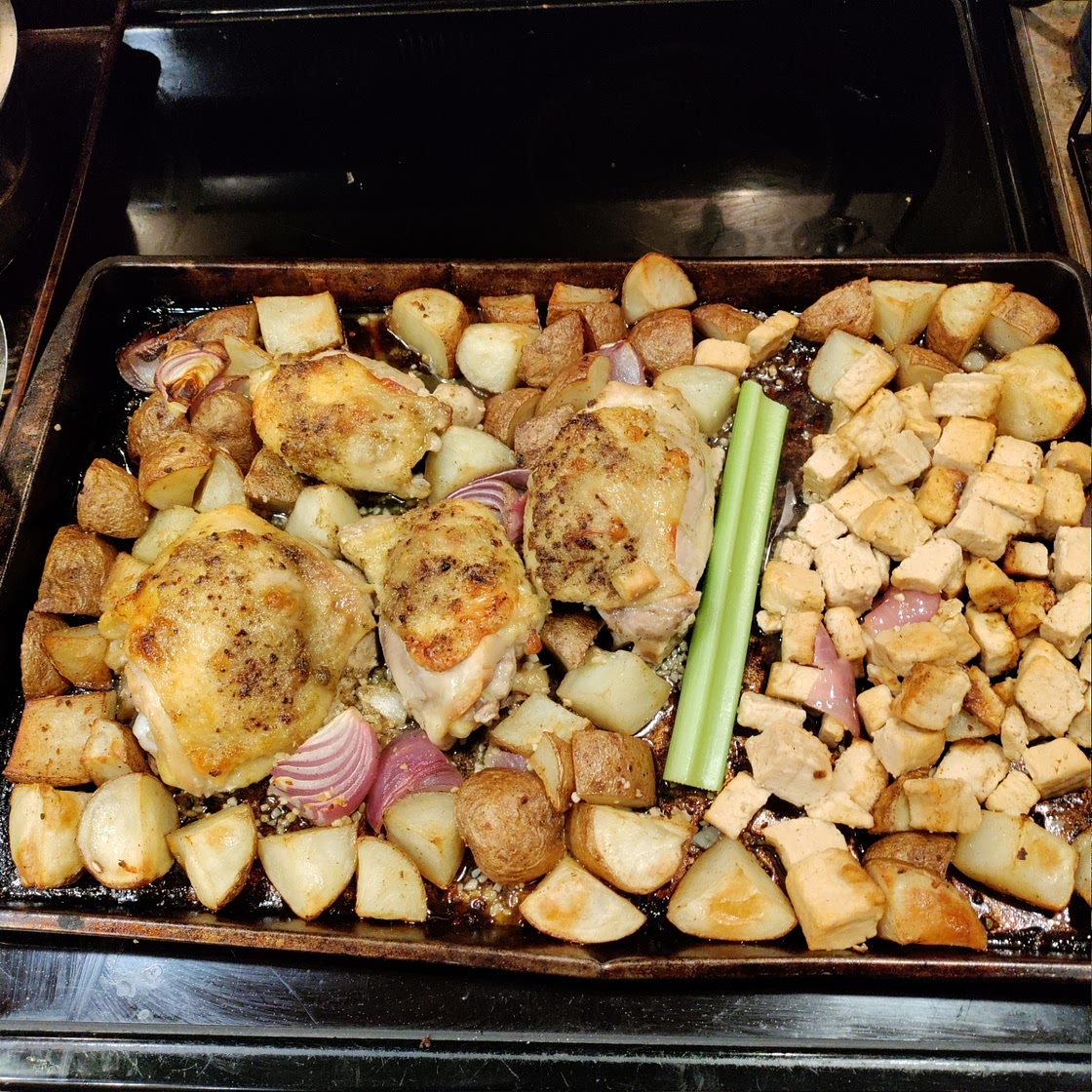 Sheet-Pan Lemon Butter Chicken Thighs