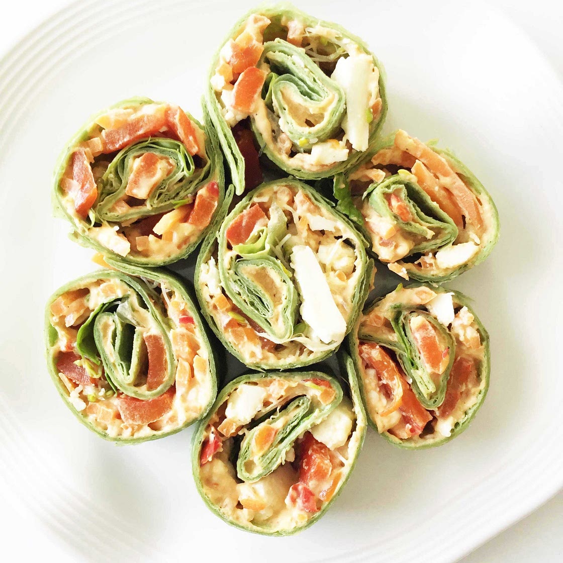 Veggie & Hummus Pinwheels