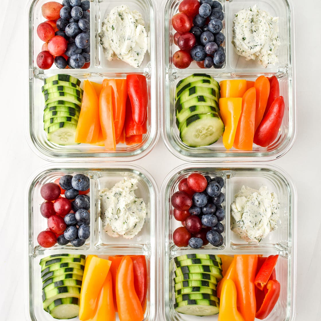 Rainbow Veggie Snack Box