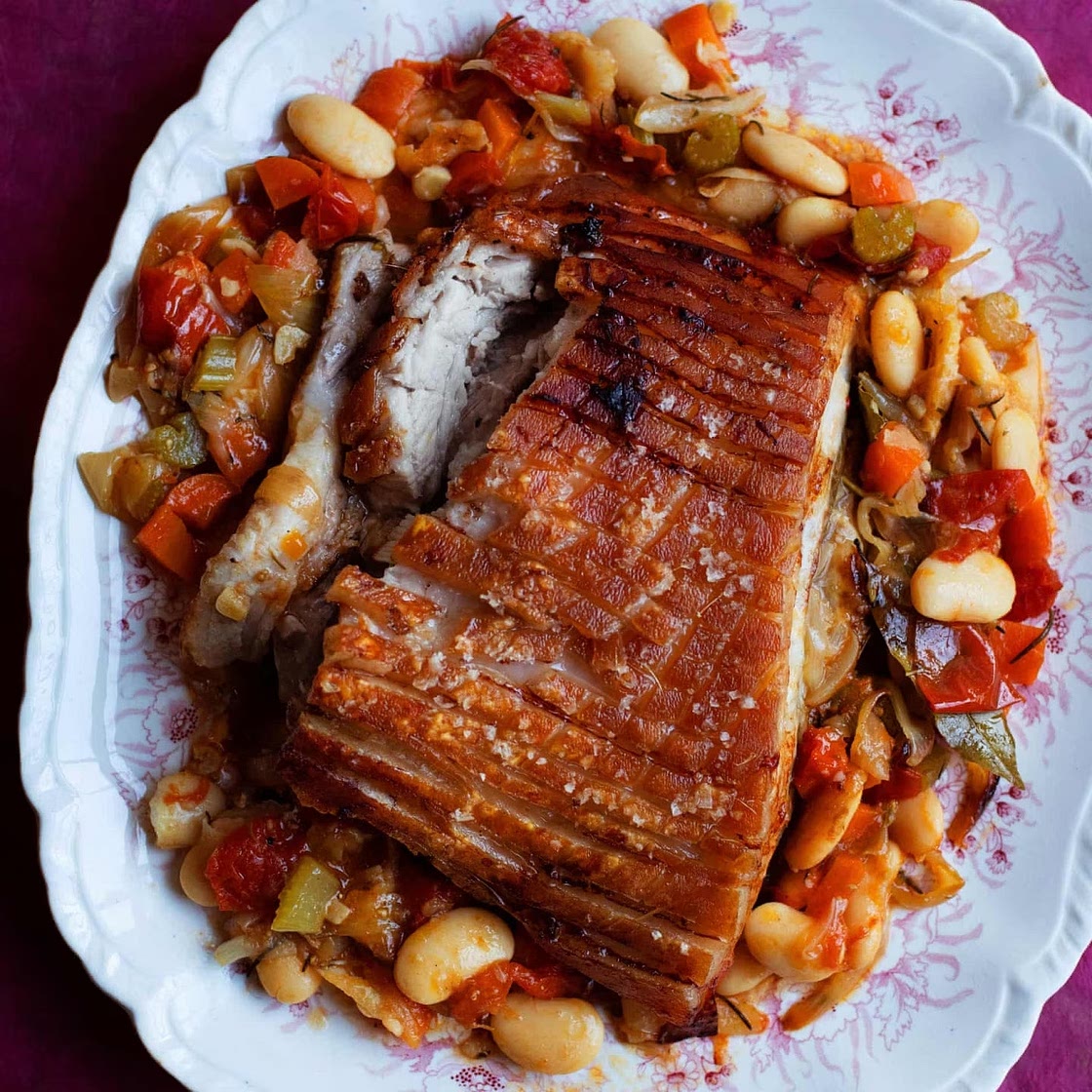 Nigel Slater’s winter recipe for slow roast belly pork
