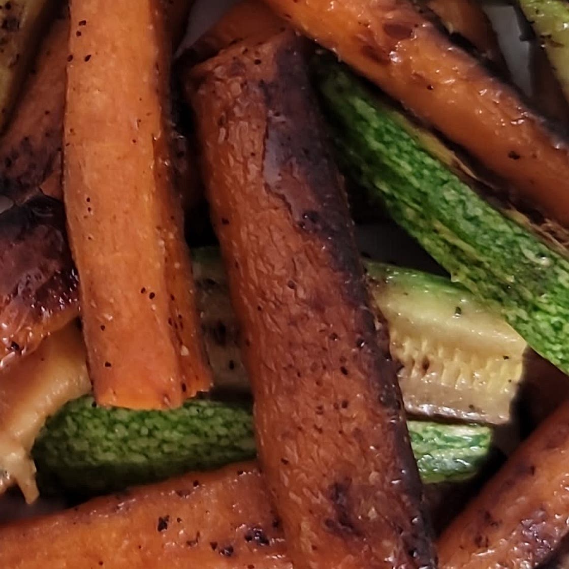 Calabaza y zanahoria cocidas
