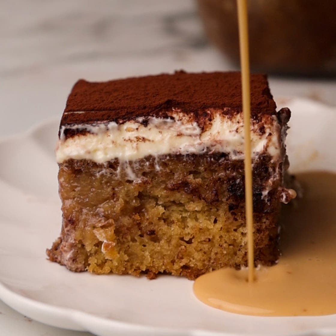 Tiramisu Tres Leches Cake