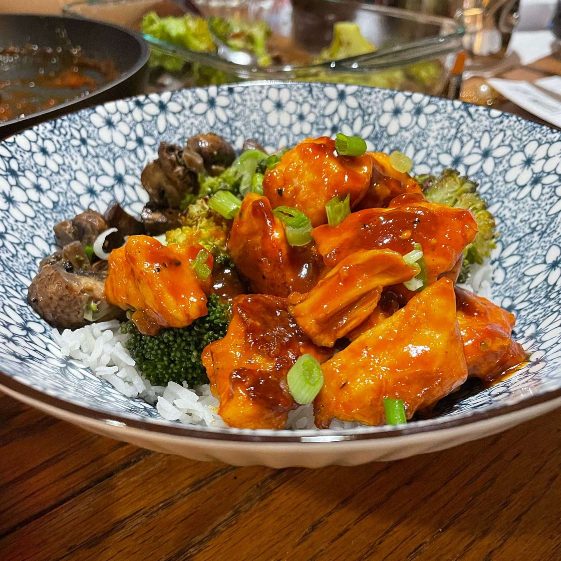Sheet Pan Chili Orange Chicken and Broccoli