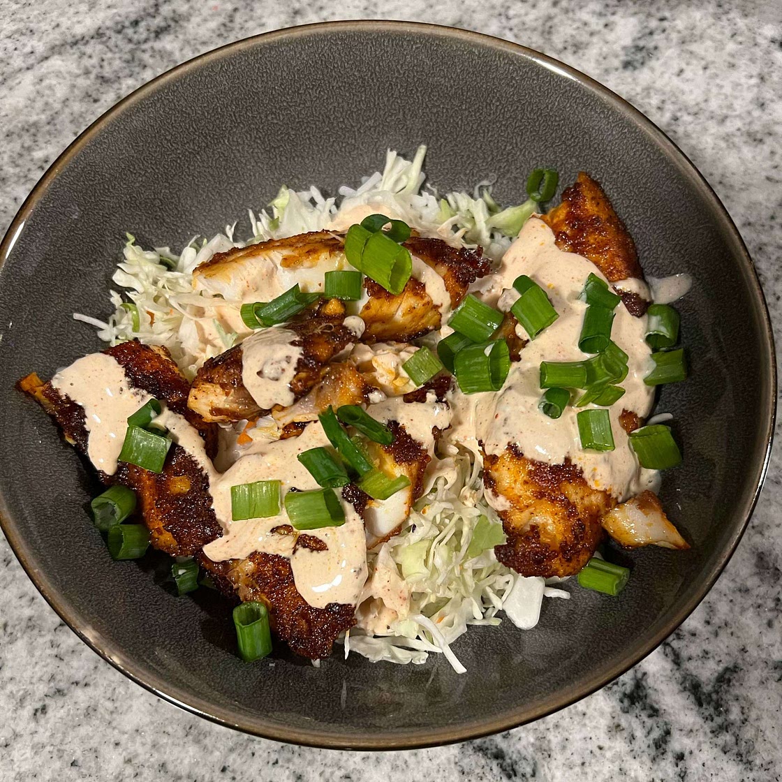 Fish taco rice bowls