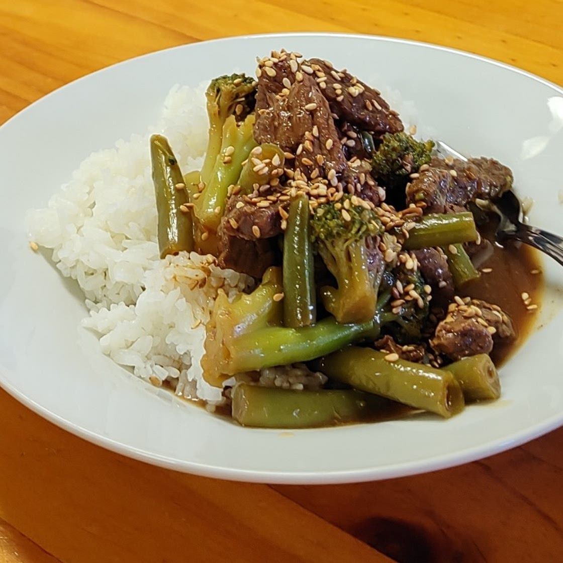Sesame beef