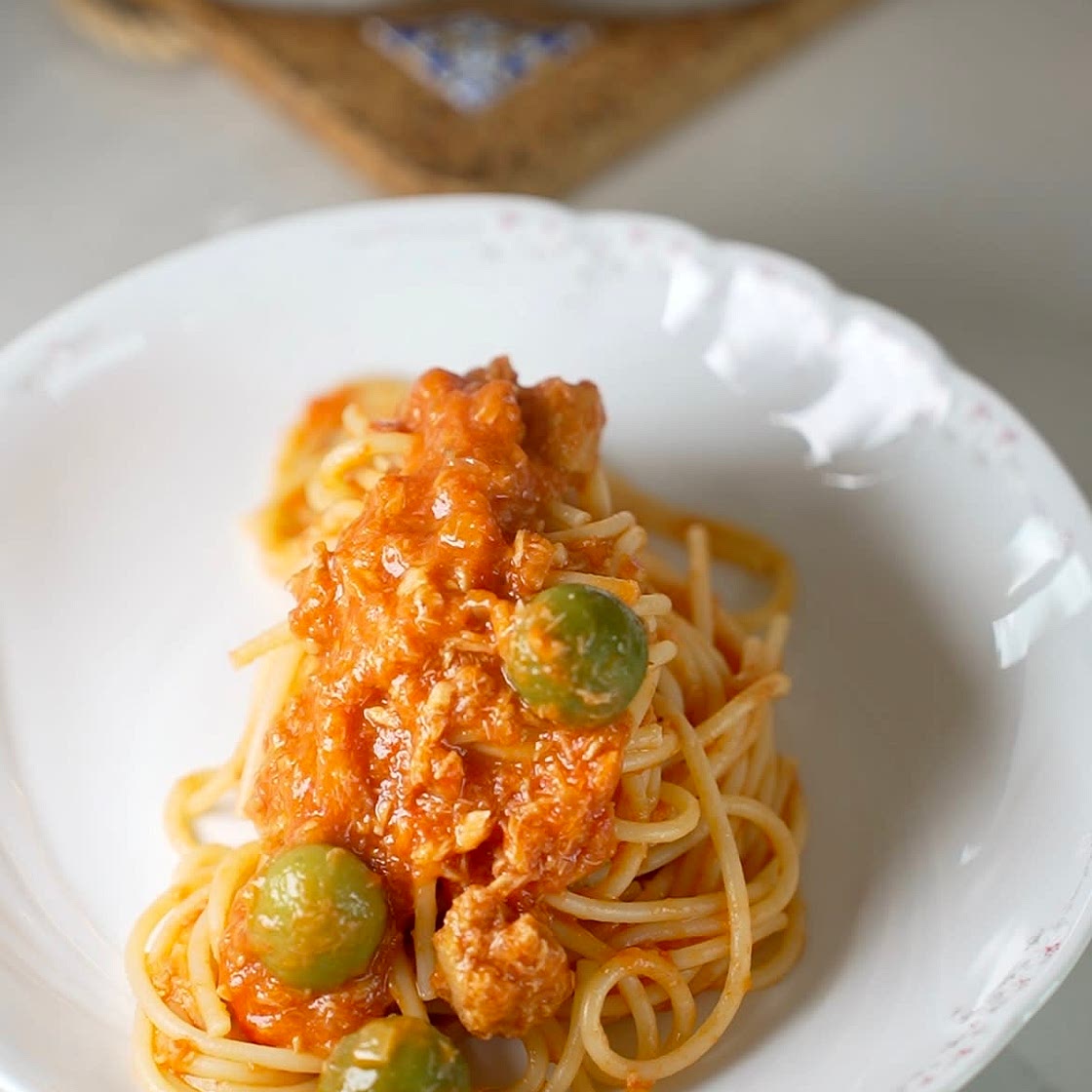 12 minutes spaghetti with tuna for the kids