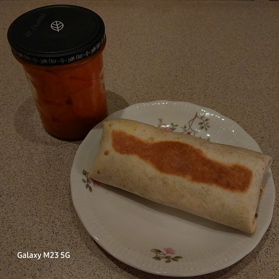 Turmeric carrot egg wrap