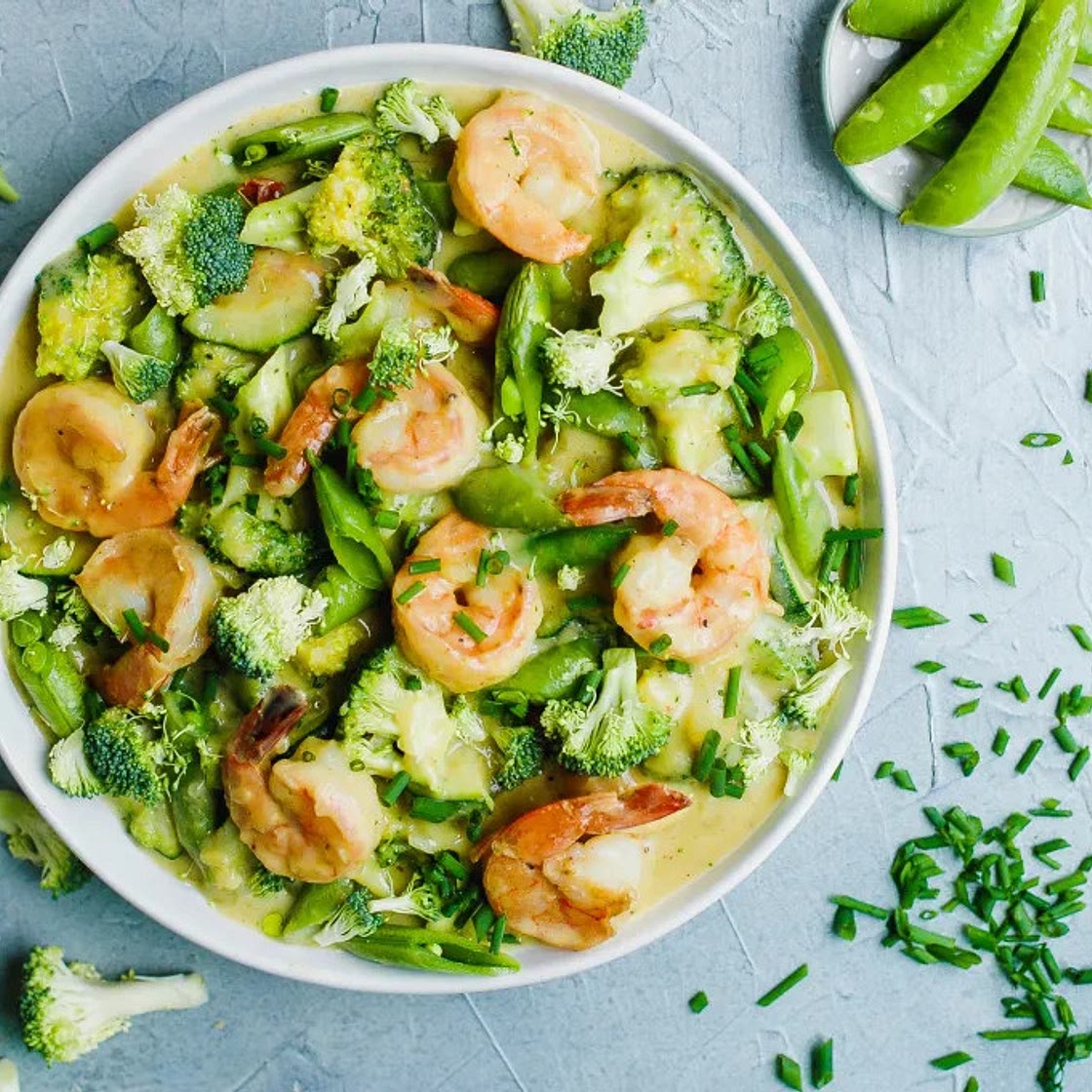 Shrimp and Vegetable Green Curry