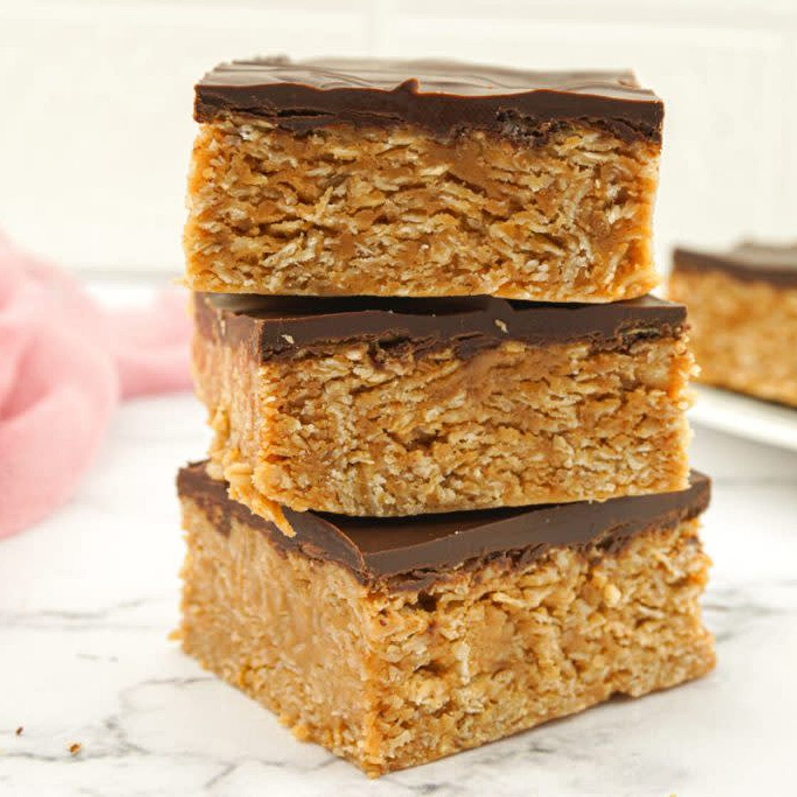 No Bake Peanut Butter Oat Bars