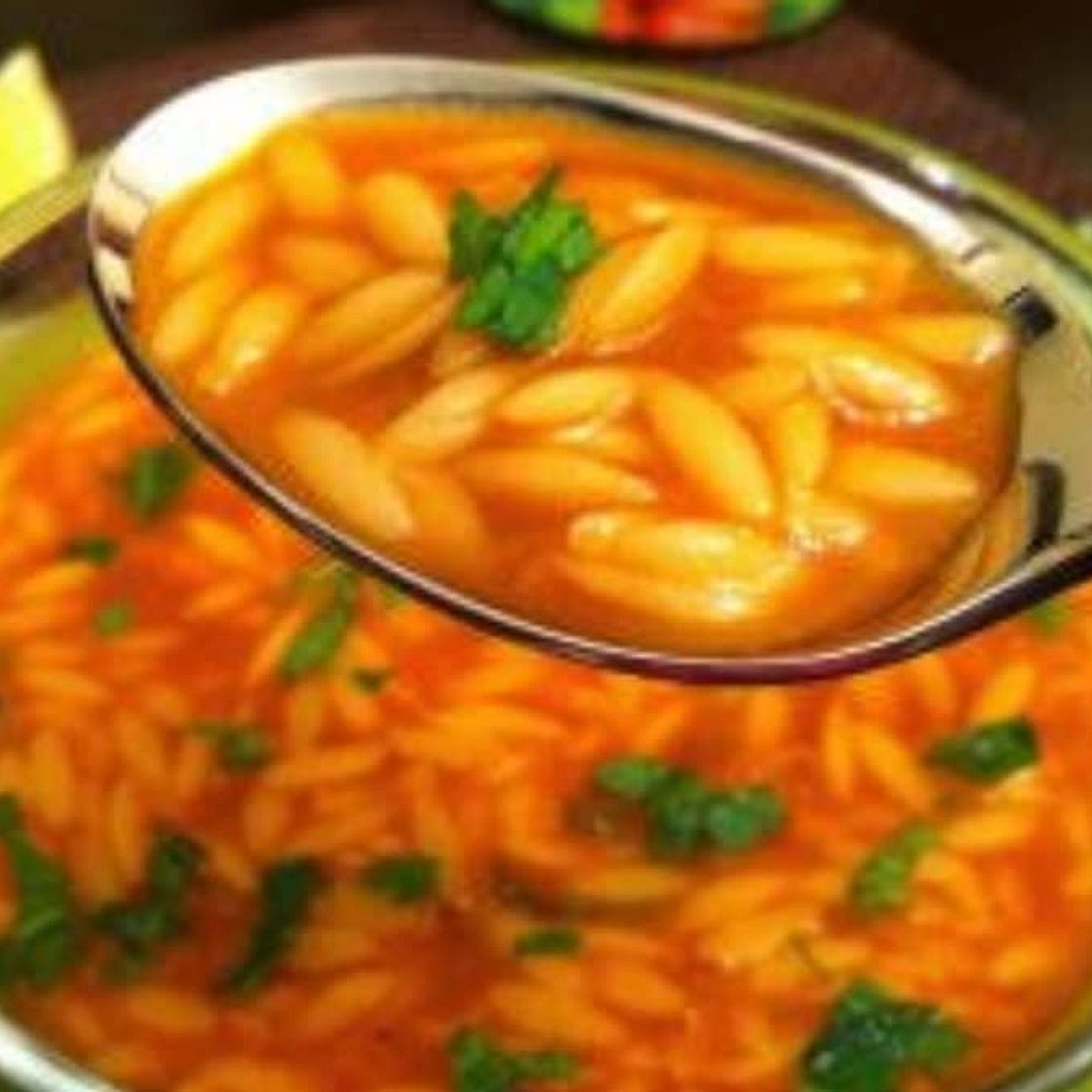 Egyptian Orzo soup
