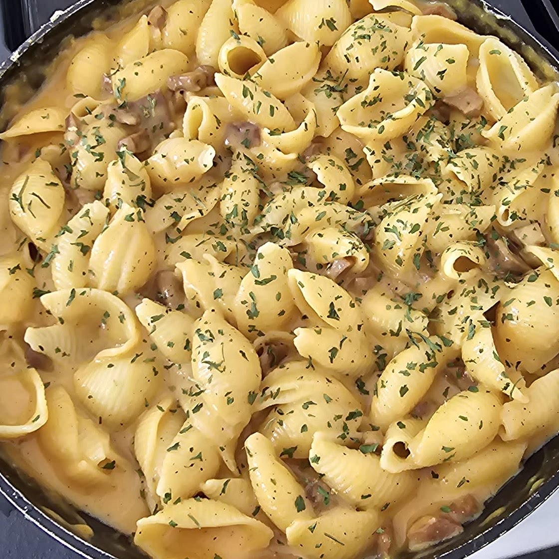 Cheesy Chicken & Broccoli Pasta Shells