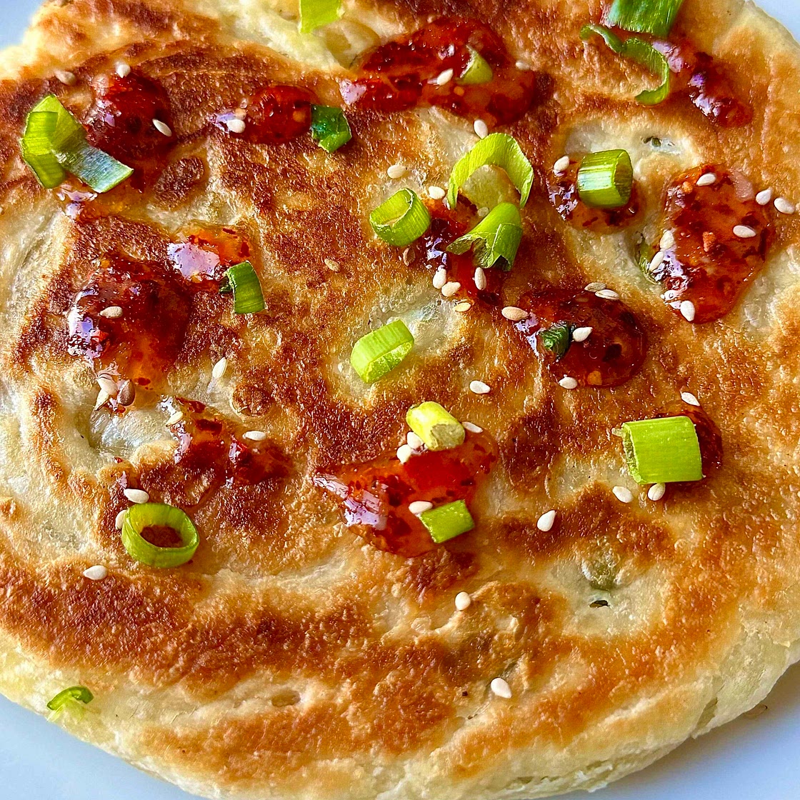 Puff pastry Scallion Pancake 