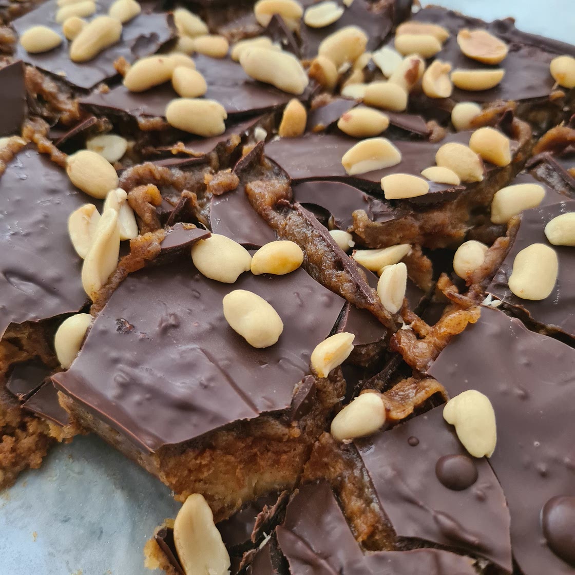 Choc Caramel Peanut Slice #2