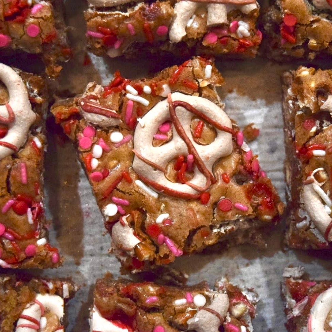 Funfetti Valentines Blondies
