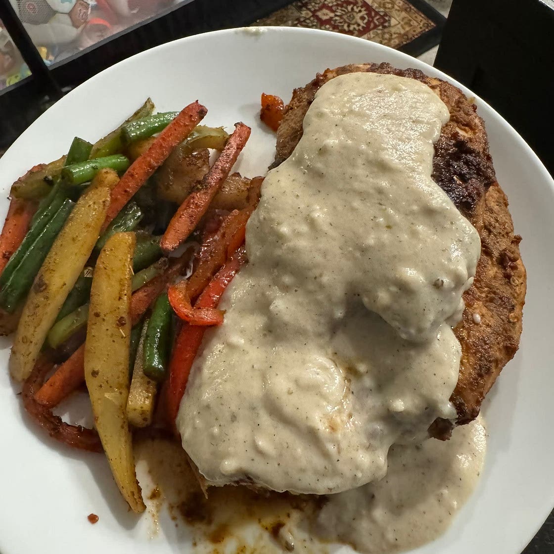 Chicken Steak w/ White Sauce