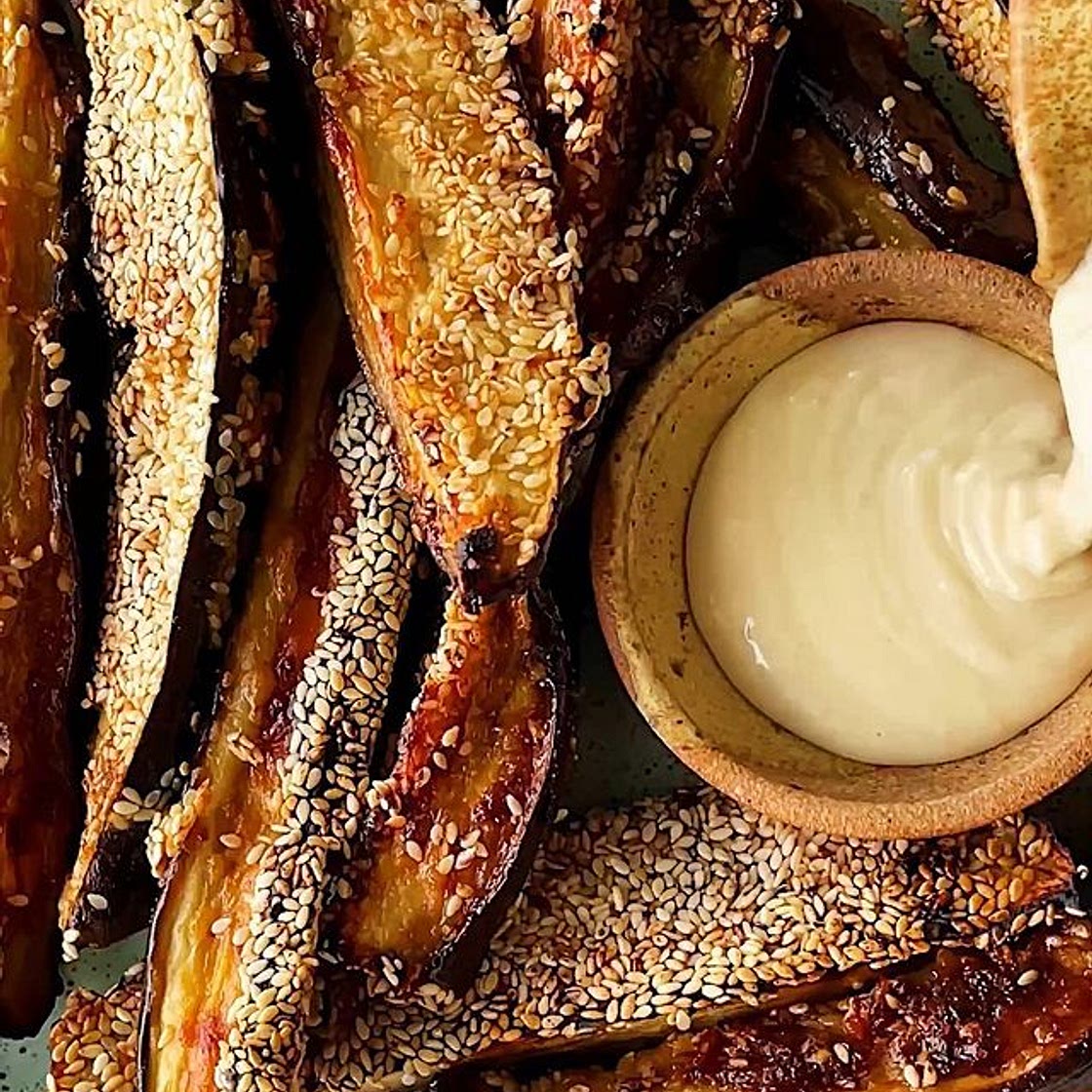 MISO HONEY GLAZED EGGPLANT FRIES