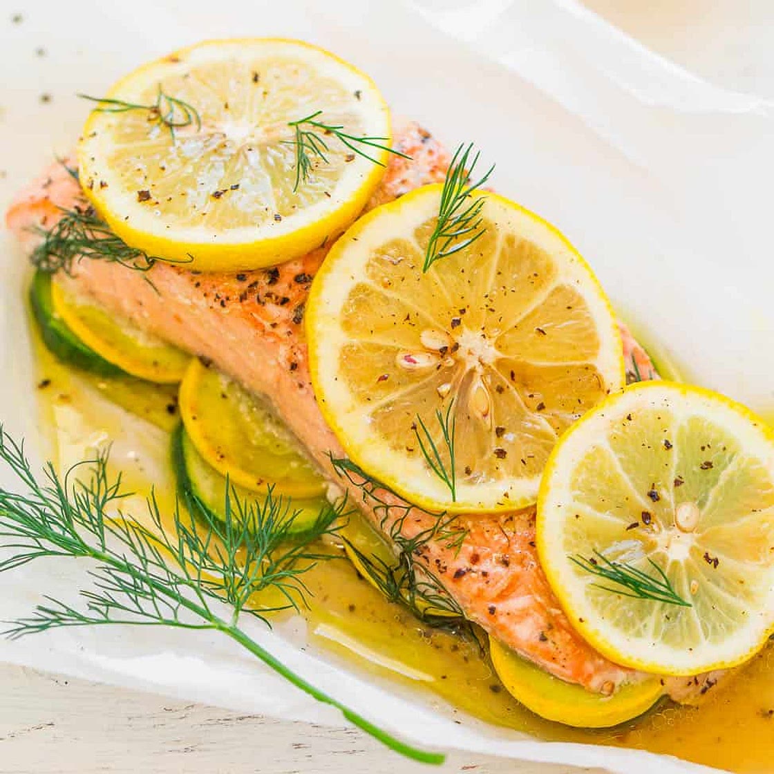 Lemon Dill Salmon with Vegetables