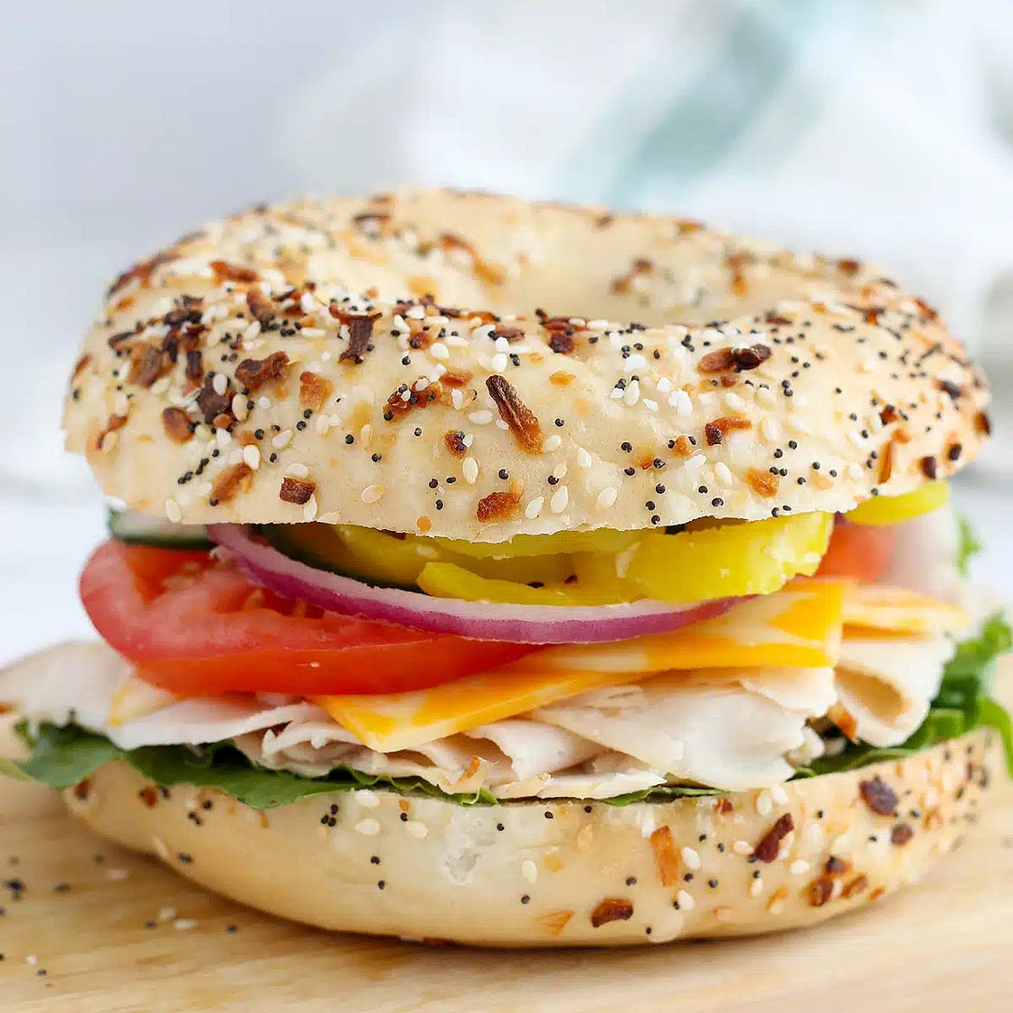 Turkey Bagel Sandwich