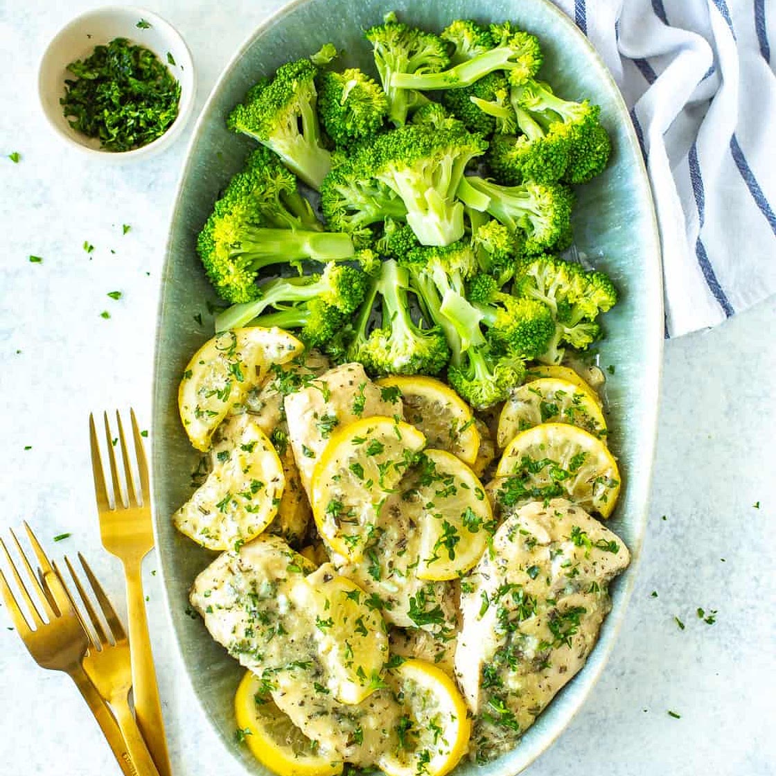 Instant Pot Lemon Garlic Chicken and Broccoli