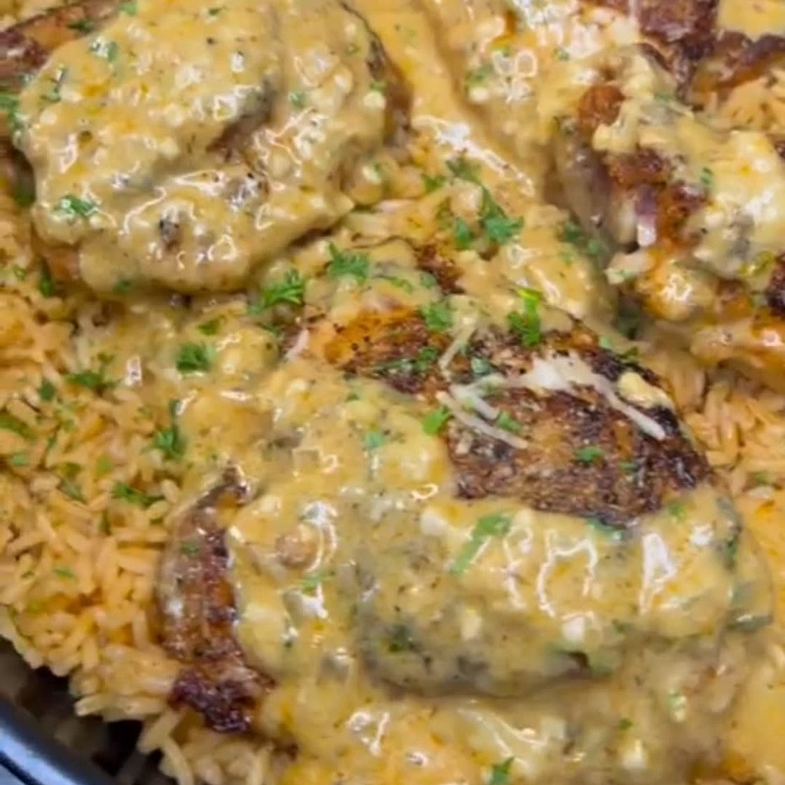 Garlic Parmesan Chicken and Rice