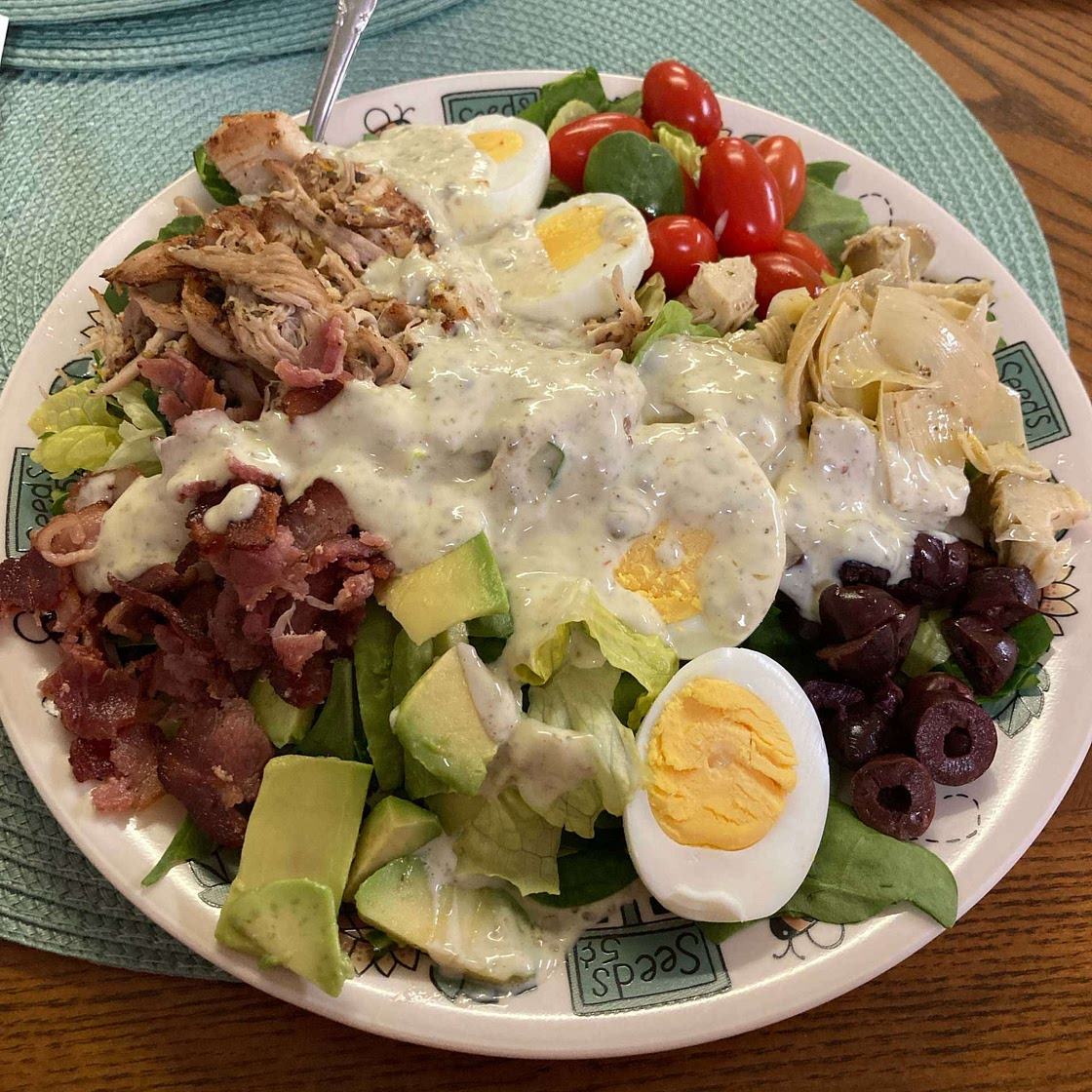 Paleo Grilled Chicken Caesar Cobb Salad