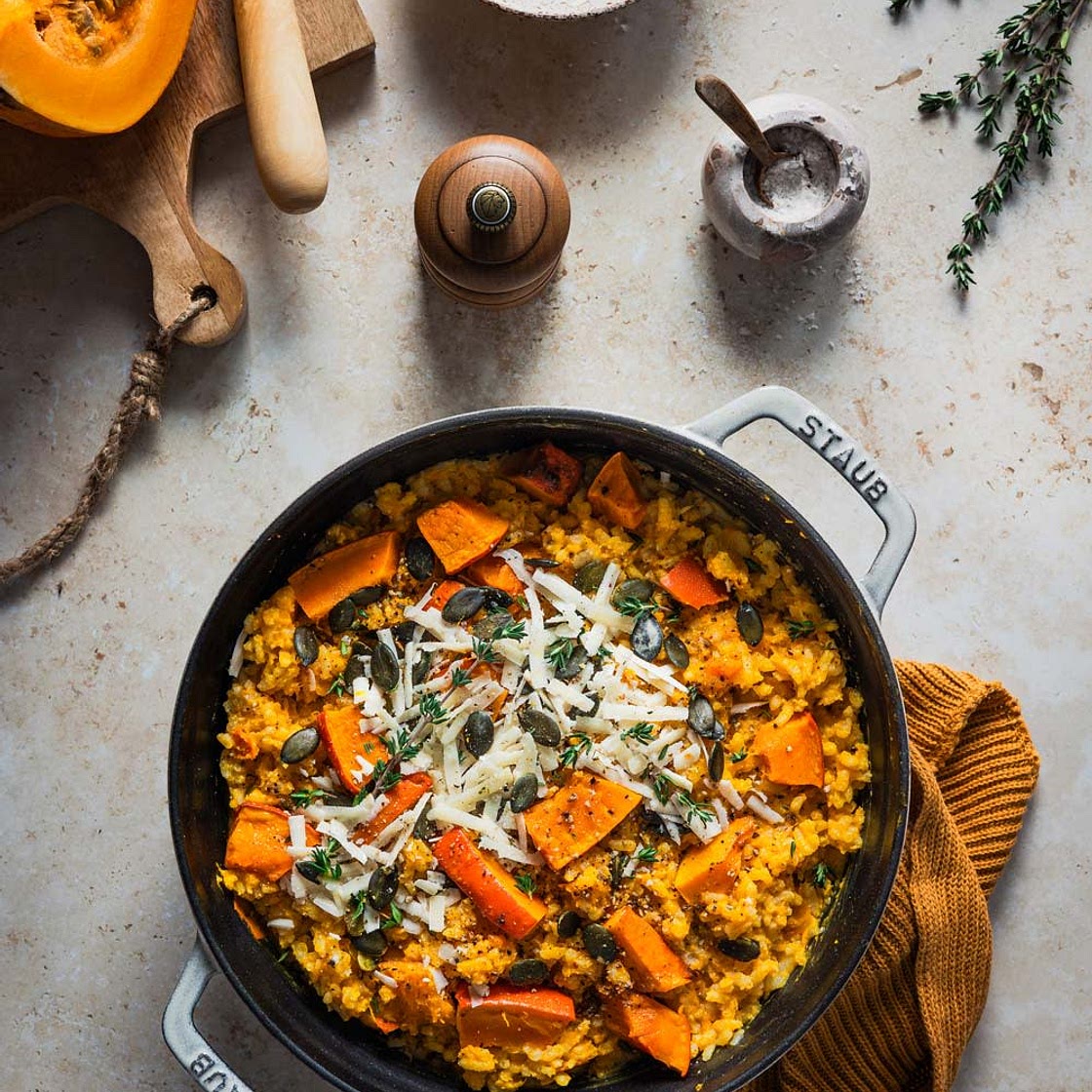 KÜRBISRISOTTO (AUS DEM OFEN)