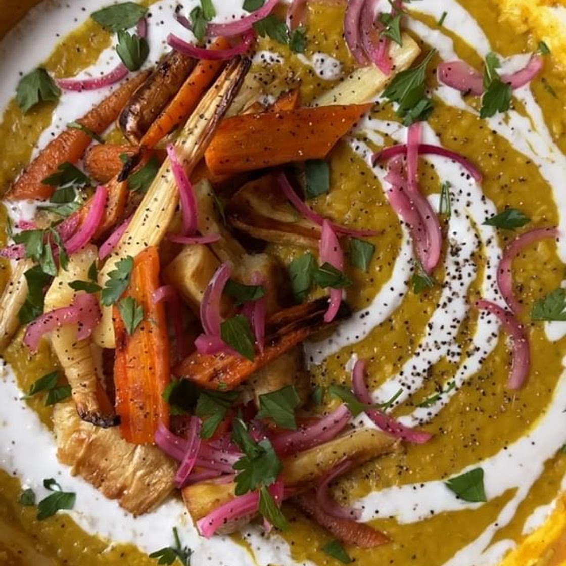  Red/yellow lentils curry